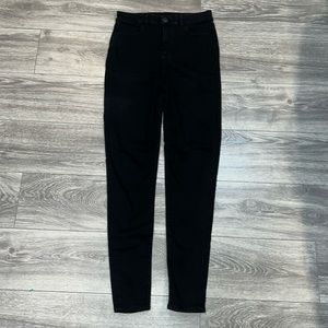 American Eagle Outfitters Black Curvy High Rise Jegging Jeans size 8 XLong